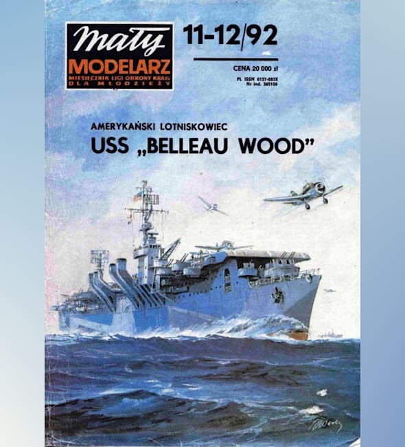 Журнал Maly Modelarz - 11-12/1992 - Авианосец USS Belleau Wood