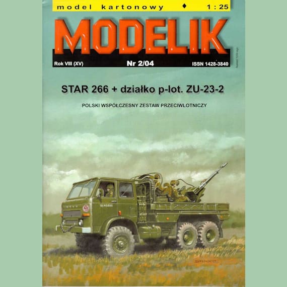 Modelik - 2/2004 - Грузовик STAR 266 с зенитной установкой ЗУ-23-2