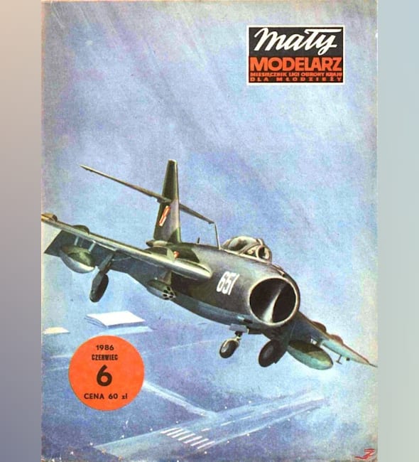 Журнал Maly Modelarz - 6/1986 - Истребитель МиГ-17