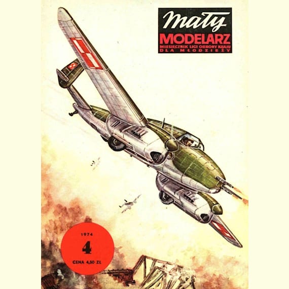 Maly Modelarz - 4/1974 - Истребитель PZL P-38 Wilk