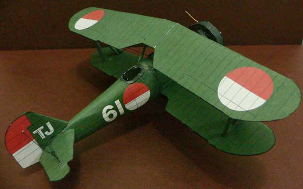 Бумажная модель Самолет Yokosuka K5Y1