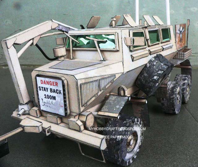 Бумажная модель Бронетранспортер Buffalo MPV