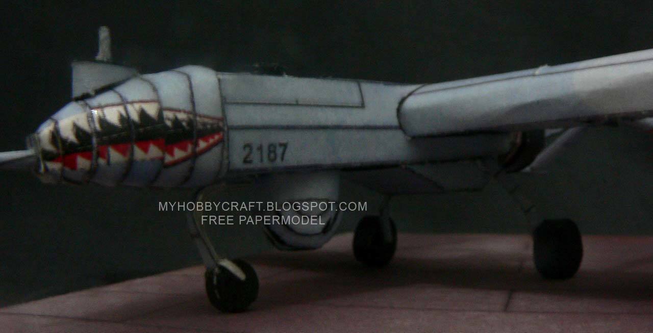 Бумажная модель Беспилотный самолет RQ-7 Shadow