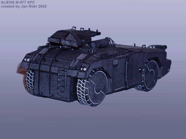 Бумажная модель Планетарный бронетранспортер M-577 APC (Чужие)