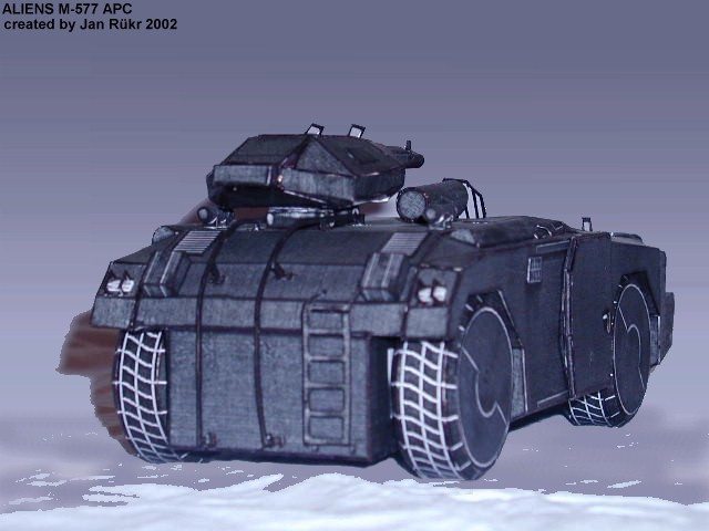 Бумажная модель Планетарный бронетранспортер M-577 APC (Чужие)