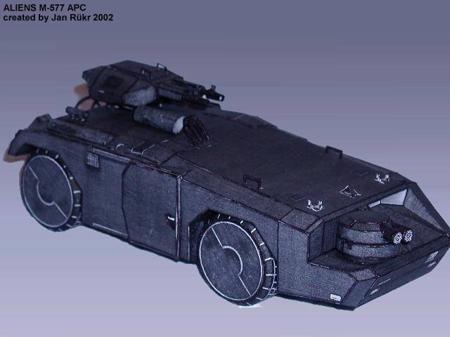 Бумажная модель Планетарный бронетранспортер M-577 APC (Чужие)