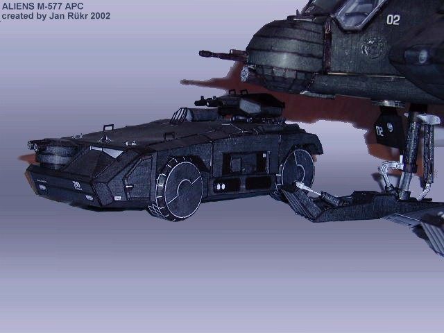 Бумажная модель Планетарный бронетранспортер M-577 APC (Чужие)