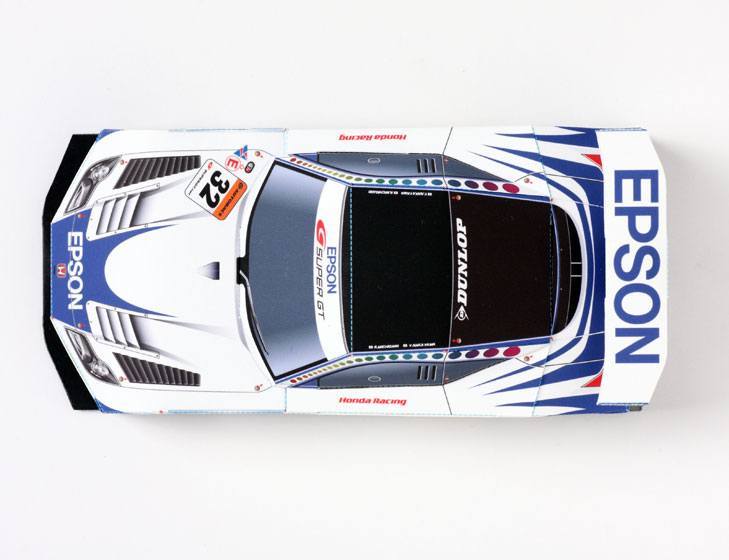 Бумажная модель Автомобиль Honda HSV-010 GT 2010 [без клея]