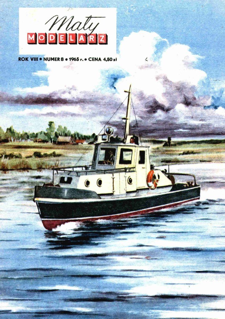 Maly Modelarz - 8/1965 - Речной буксир Flisak