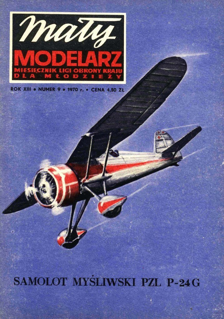 Maly Modelarz - 9/1970 - Истребитель PZL P-24G