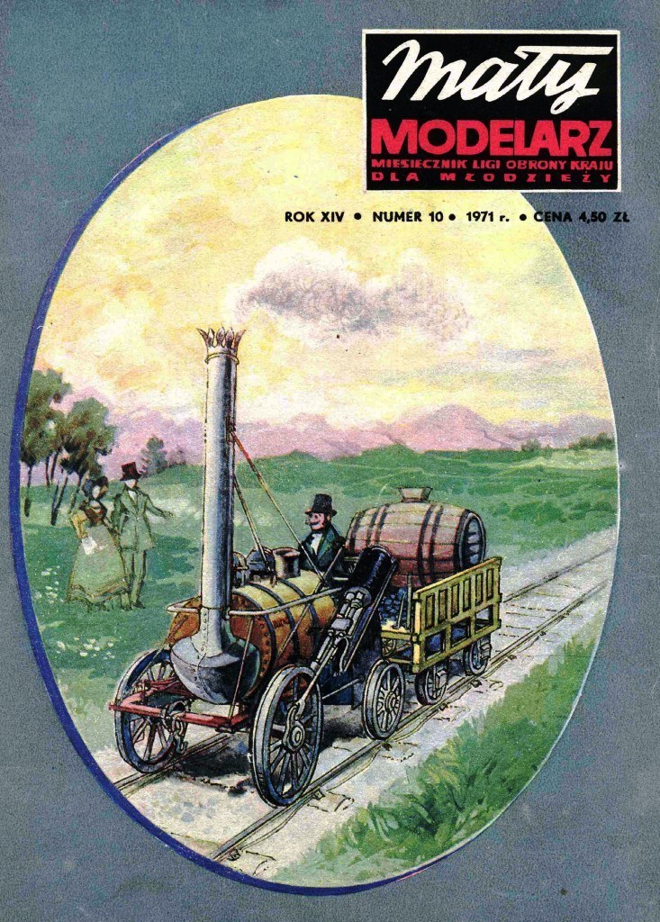 Maly Modelarz - 10/1971 - Паровоз Ракета