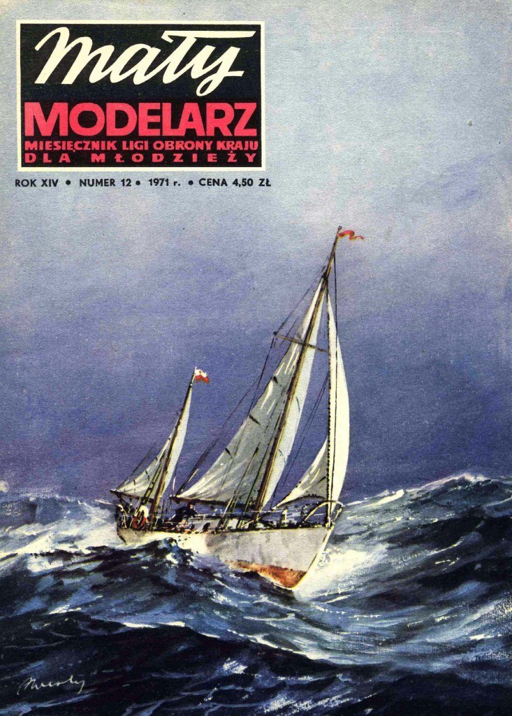 Maly Modelarz - 12/1971 - Морская яхта SY Opty