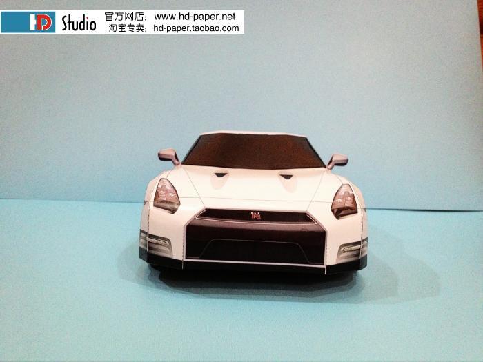 Сборная модель 1/24 автомобиль Nissan GT-R R35 Spec-V '09 Aoshima 06218