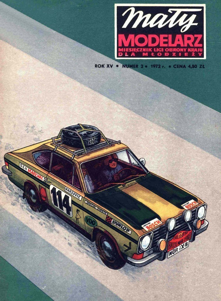 Maly Modelarz - 2/1972 - Спортивный автомобиль Opel Kadett Coupe Rally LS