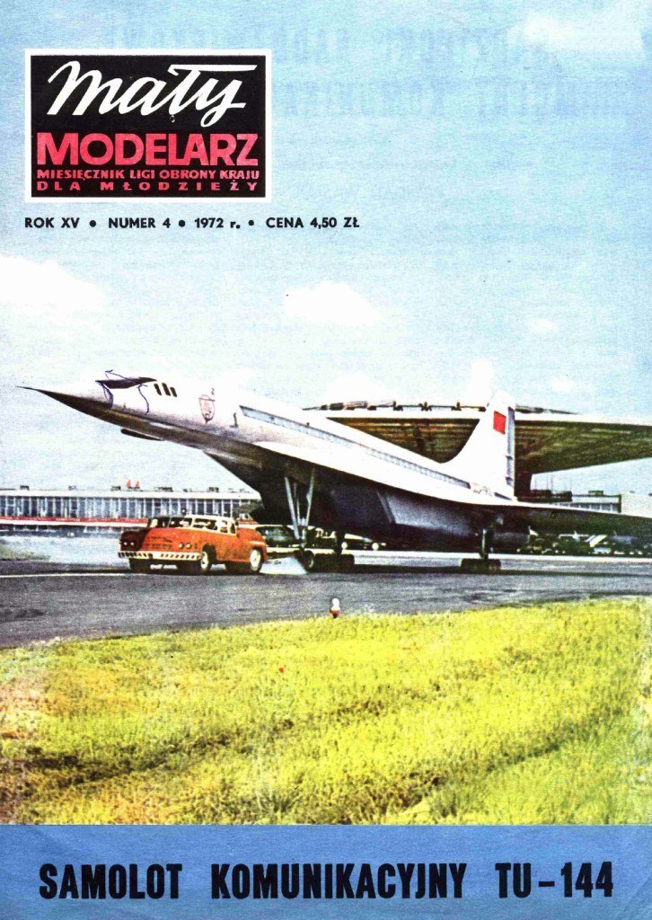 Maly Modelarz - 4/1972 - Пассажирский самолет Ту-144