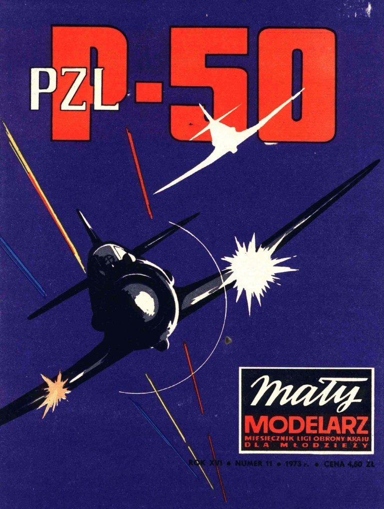 Maly Modelarz - 11/1973 - Истребитель PZL.50 Jastrzab