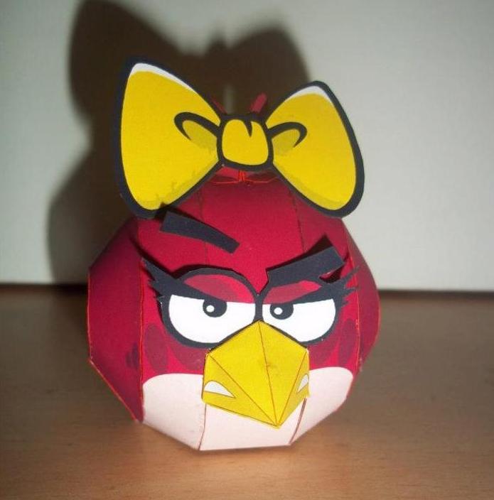Angry Birds бумеранг по имени Хэл из бумаги