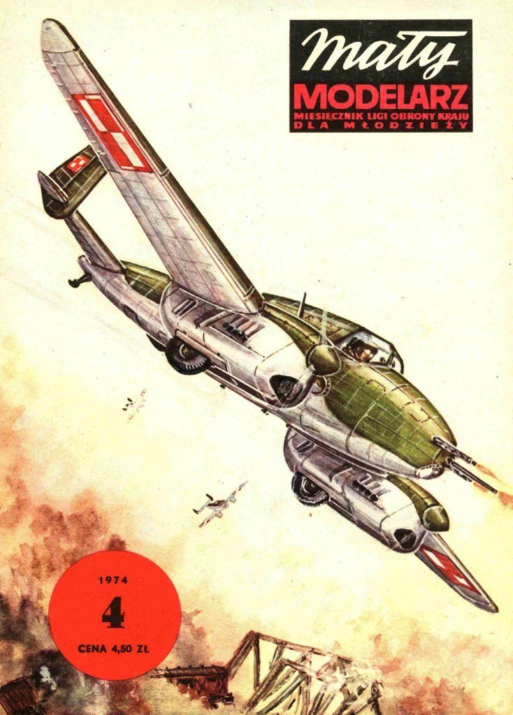Maly Modelarz - 4/1974 - Истребитель PZL P-38 Wilk