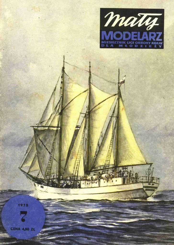 Maly Modelarz - 7/1975 - Шхуна Zawisza Czarny