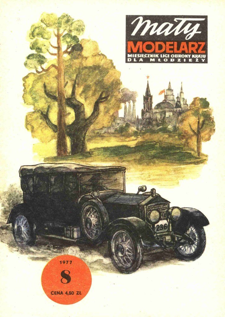 Maly Modelarz - 8/1977 - Гусеничный автомобиль Rolls-Royce Silver Ghost