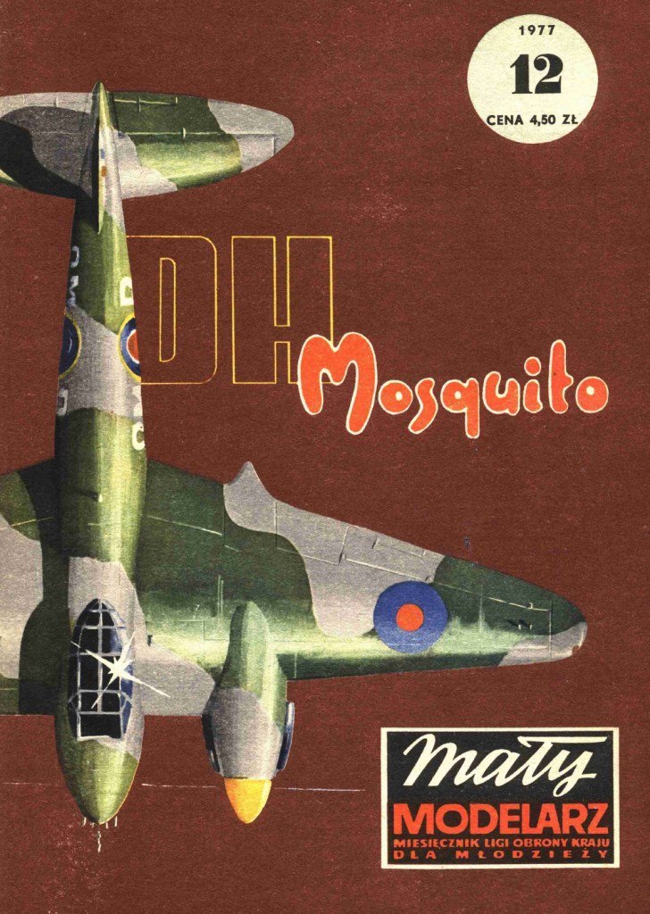 Maly Modelarz - 12/1977 - Бомбардировщик De Havilland Mosquito