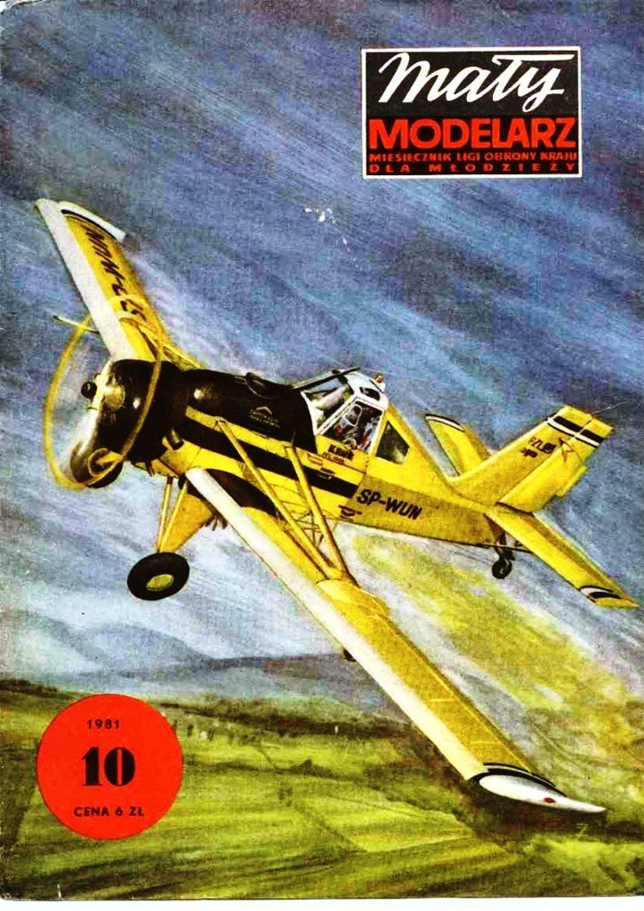 Maly Modelarz - 10/1981 - Сельскохозяйственный самолет PZL-106 Kruk