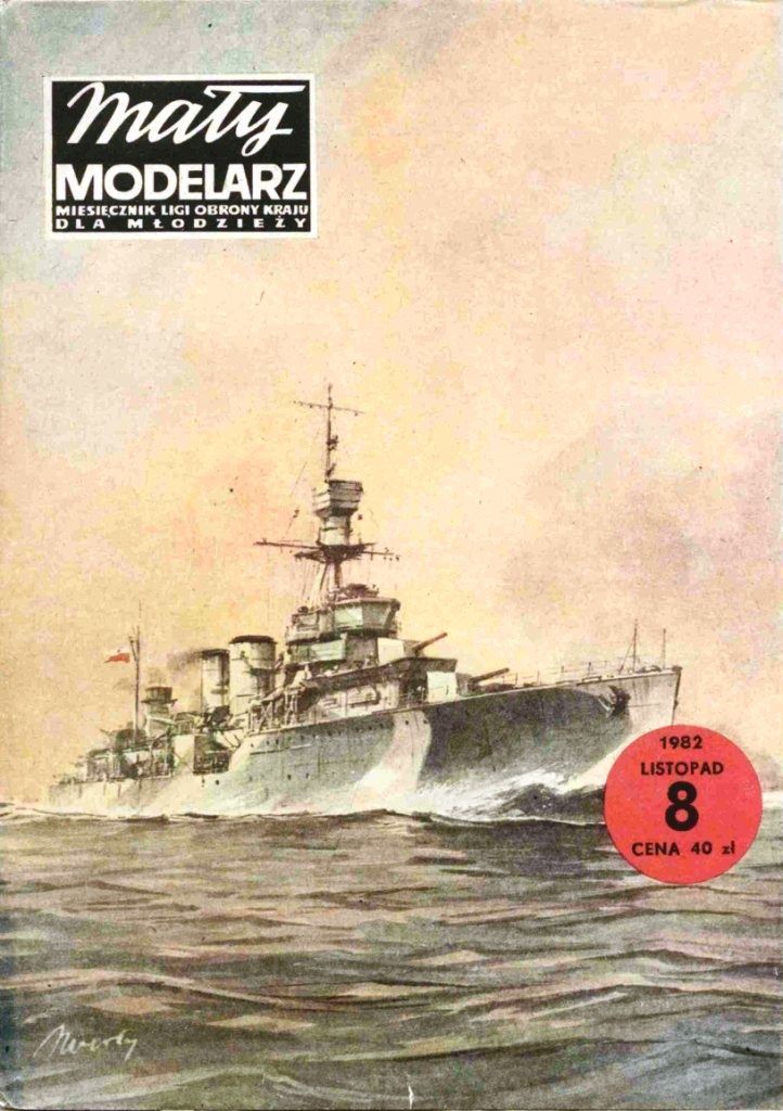 Maly Modelarz - 8/1982 - Крейсер ORP Conrad