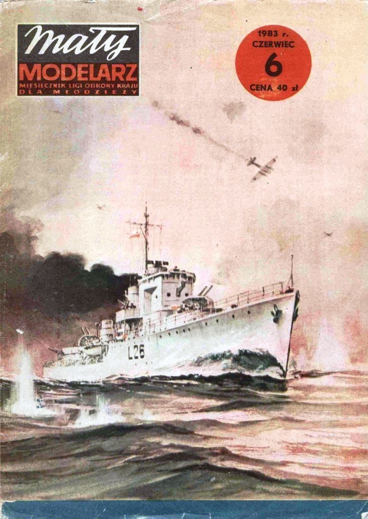 Maly Modelarz - 6/1983 - Эскадренный миноносец ORP Slazak