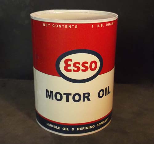 Коллекционная банка моторного масла Esso
