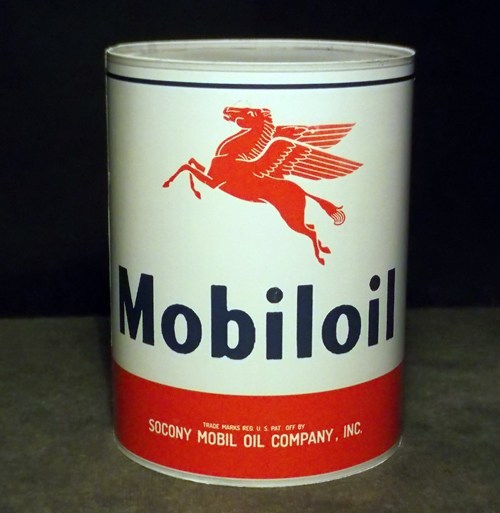 Коллекционная банка моторного масла Mobiloil