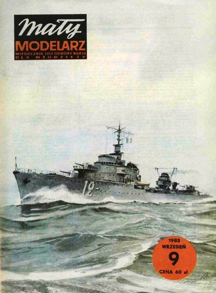 Maly Modelarz - 9/1985 - Лидер эскадренных миноносцев Le Terrible