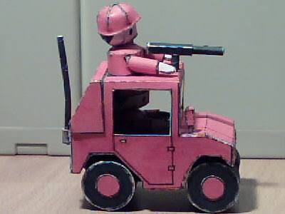 Бумажная модель Разведчик Orange Star Recon (Advance Wars)