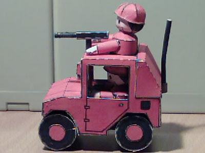 Бумажная модель Разведчик Orange Star Recon (Advance Wars)