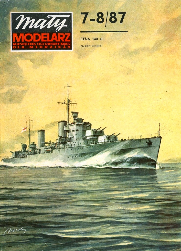 Maly Modelarz - 7-8/1987 - Крейсер HMS Penelope