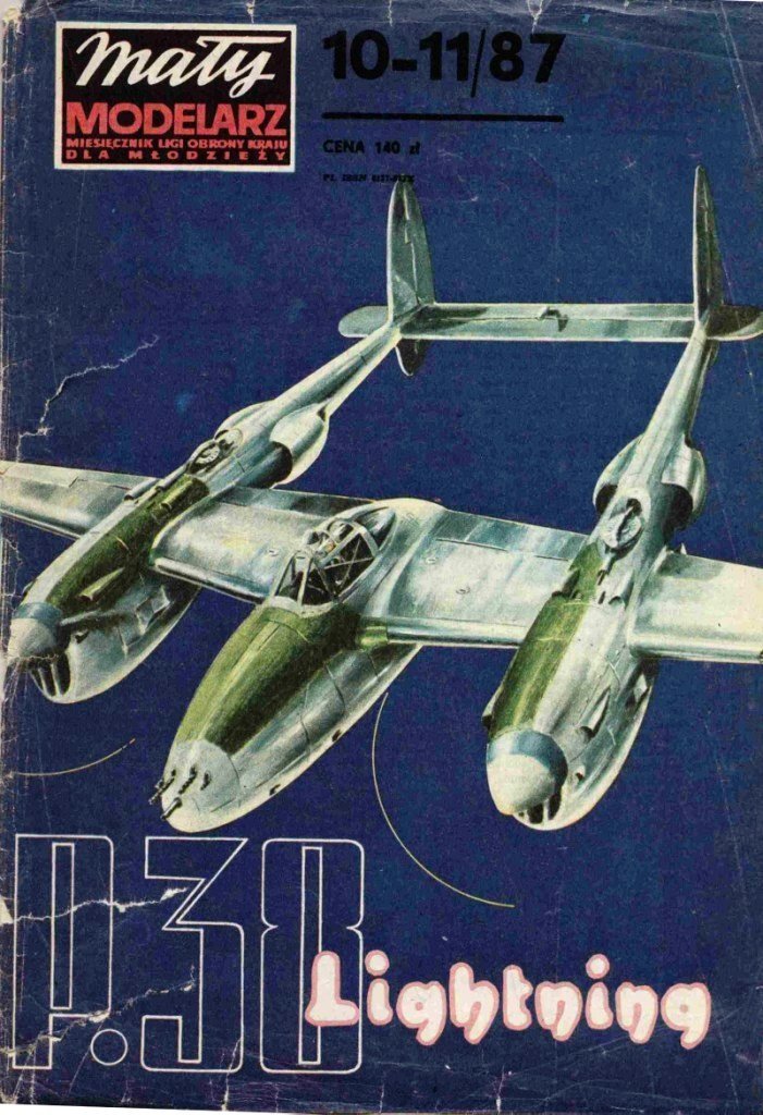 Maly Modelarz - 10-11/1987 - Истребитель Lockheed P-38 Lightning