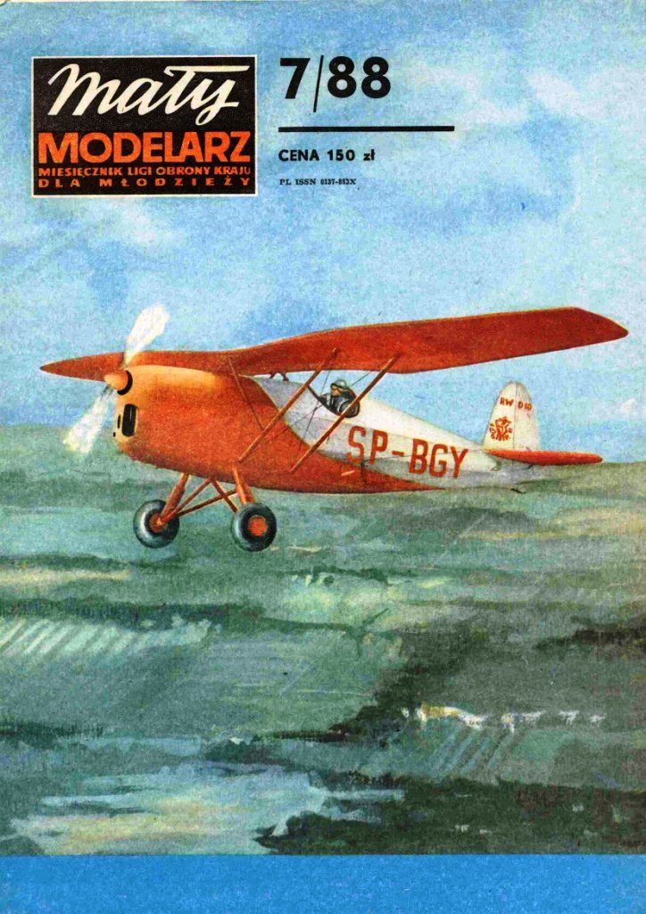 Maly Modelarz - 7/1988 - Учебно-тренировочный самолет RWD-10