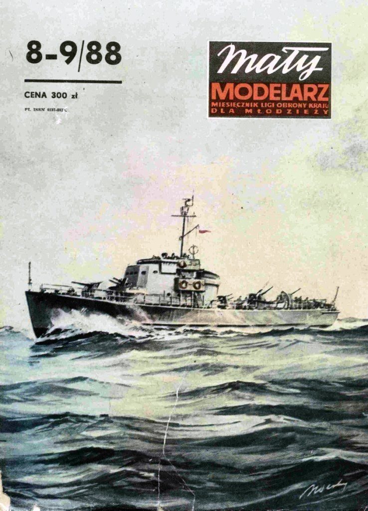 Maly Modelarz - 8-9/1988 - Охотник за подводными лодками DS-41 ORP Czujny