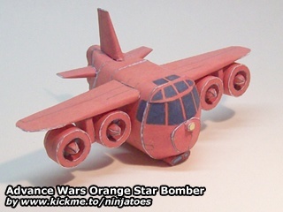 Бомбардировщик Orange Star Bomber (Advance Wars)