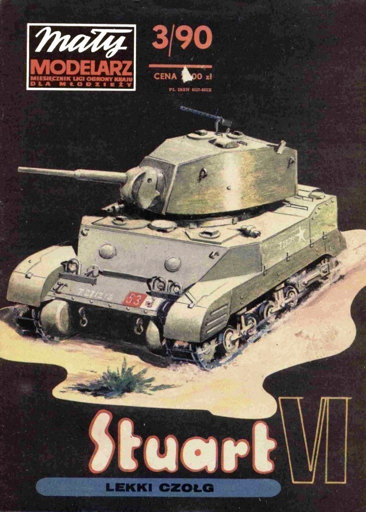 Maly Modelarz - 3/1990 - Танк M5A1 Stuart