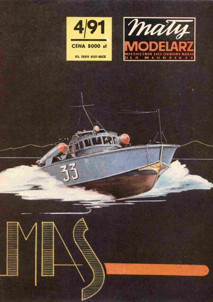 Maly Modelarz - 4/1991 - Торпедный катер типа MAS