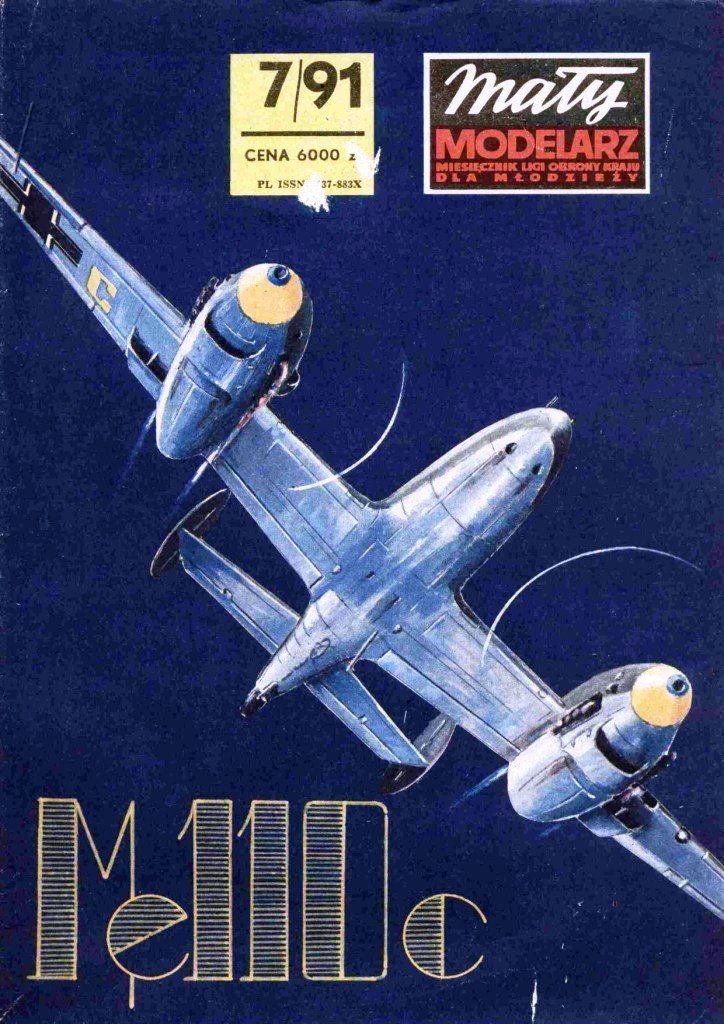 Maly Modelarz - 7/1991 - Истребитель Messerschmitt Bf.110 С
