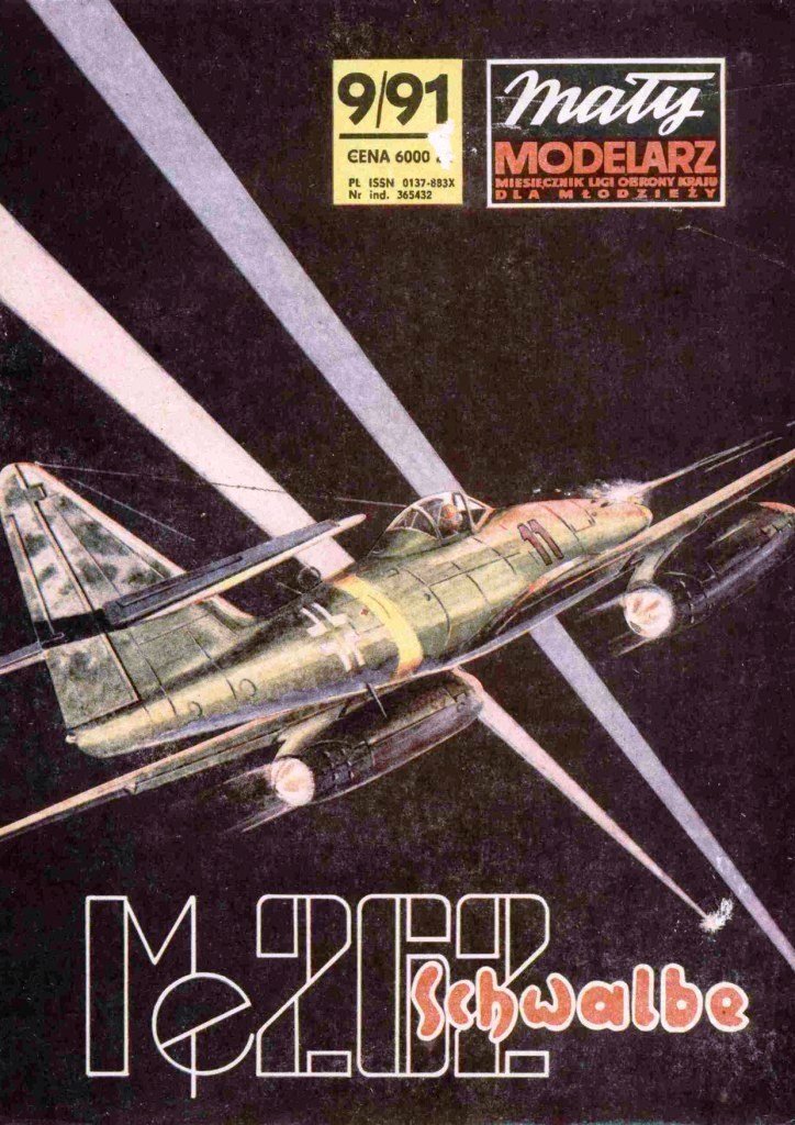 Maly Modelarz - 9/1991 - Истребитель Messerschmitt Me.262 Schwalbe