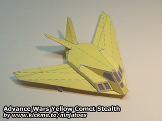 Стелс-истребитель Yellow Comet Stealth Fighter (Advance Wars)