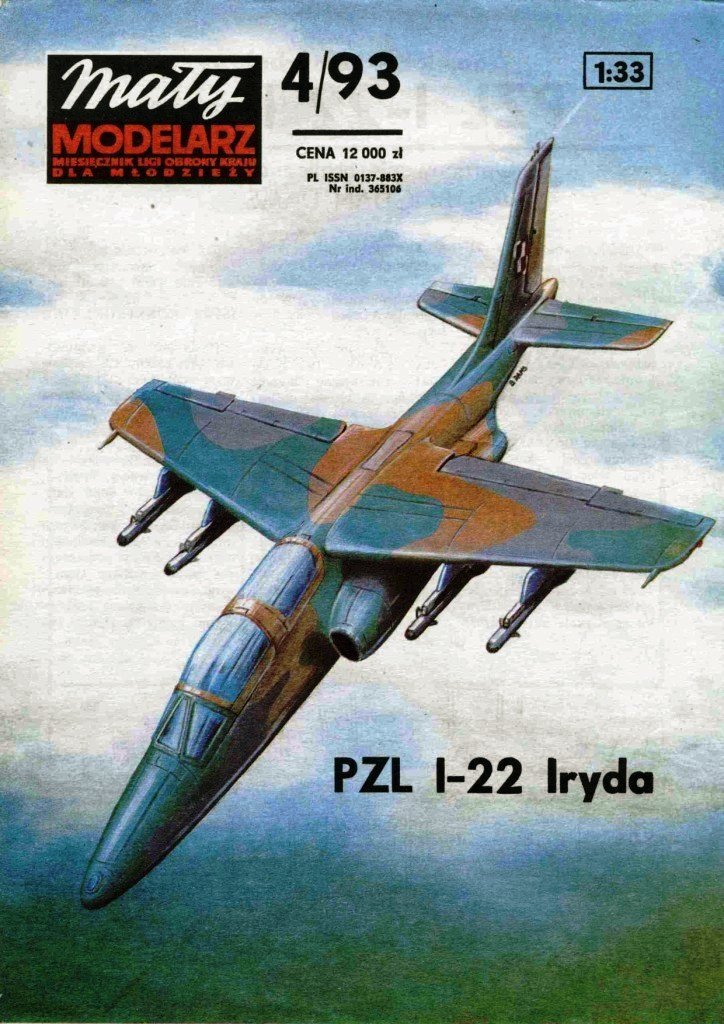 Maly Modelarz - 4/1993 - Учебно-боевой самолет PZL I-22 Iryda