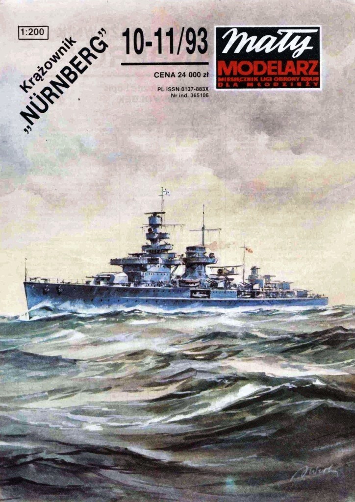 Maly Modelarz - 10-11/1993 - Крейсер Nurnberg (1934)