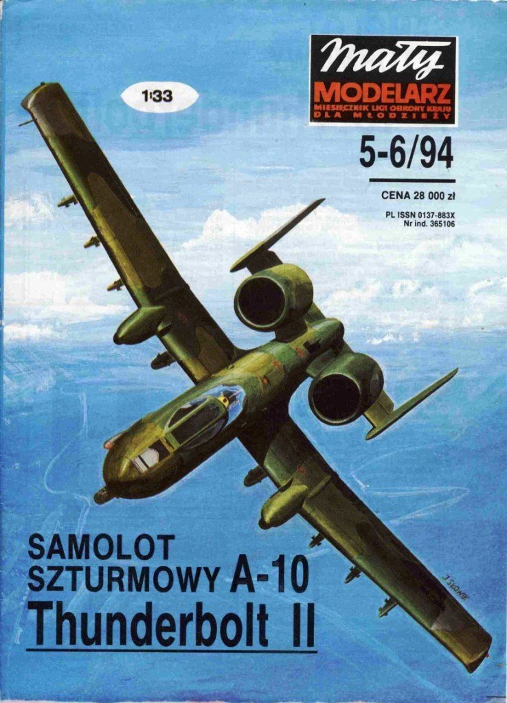 Maly Modelarz - 5-6/1994 - Штурмовик Fairchild Republic A-10 Thunderbolt II