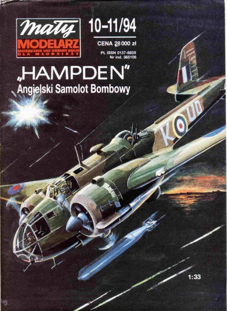 Maly Modelarz - 10-11/1994 - Бомбардировщик Handley Page Hampden