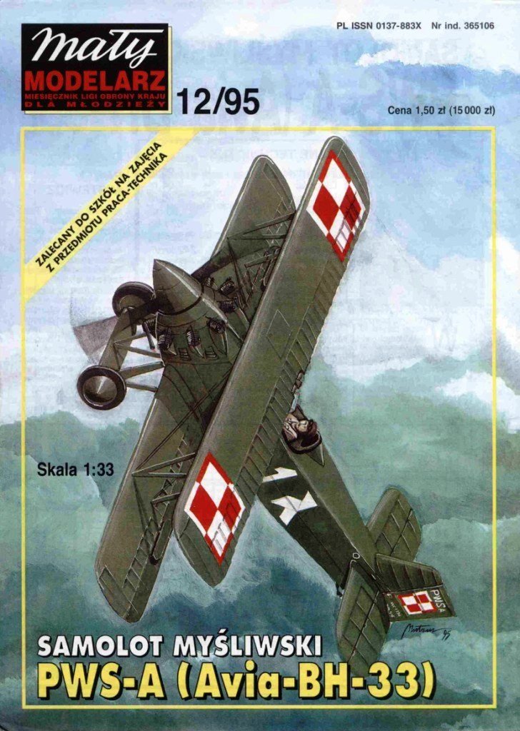Maly Modelarz - 12/1995 - Истребитель Avia BH-33