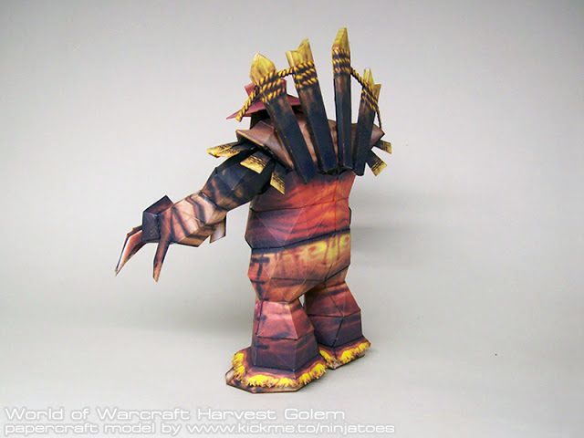 Бумажная модель Урожайный голем (Warcraft)