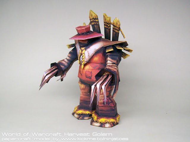 Бумажная модель Урожайный голем (Warcraft)